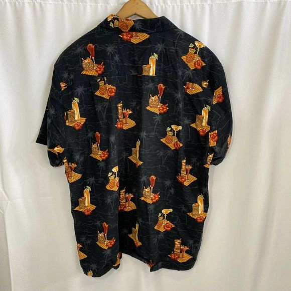 Hawaiian Quick Silver Mens Button Down Shirt - Picture 6 of 7